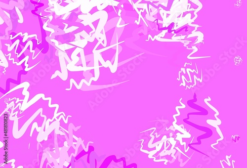 Light Purple vector background with wry lines. © smaria2015
