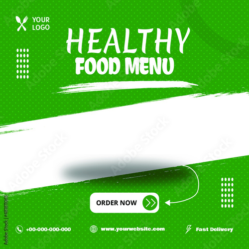 Social Media Banner Template Food Promotion Post