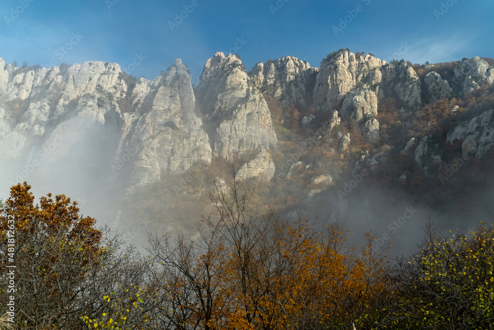 Severe rocks of South Demerdzhi Mountains
