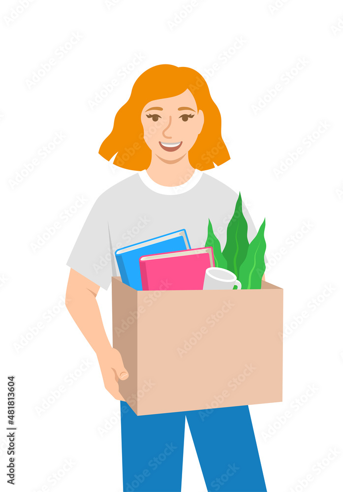 New worker joins a team. New job opportunity concept. Young girl got a job for her career development. Happy employee got a promotion. Flat vector illustration. Professional growth for youth New worker joins a team. New job opportunity concept. Young girl got a job for her career development. Happy employee got a promotion. Flat vector illustration. Professional growth for youth