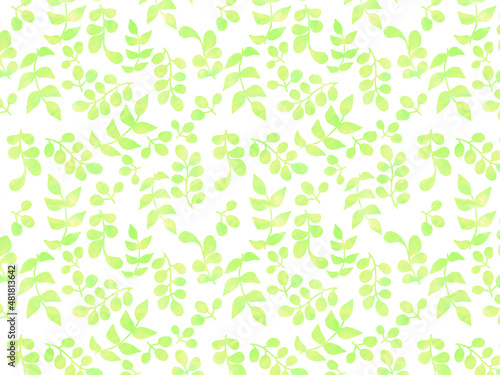 緑の水彩壁紙 