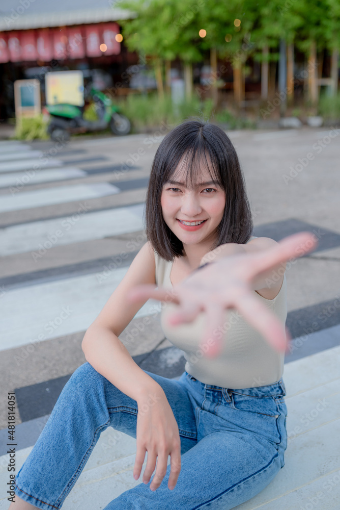 Fototapeta premium Take a photo tour at a cafe.