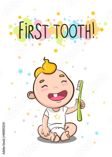 first tooth