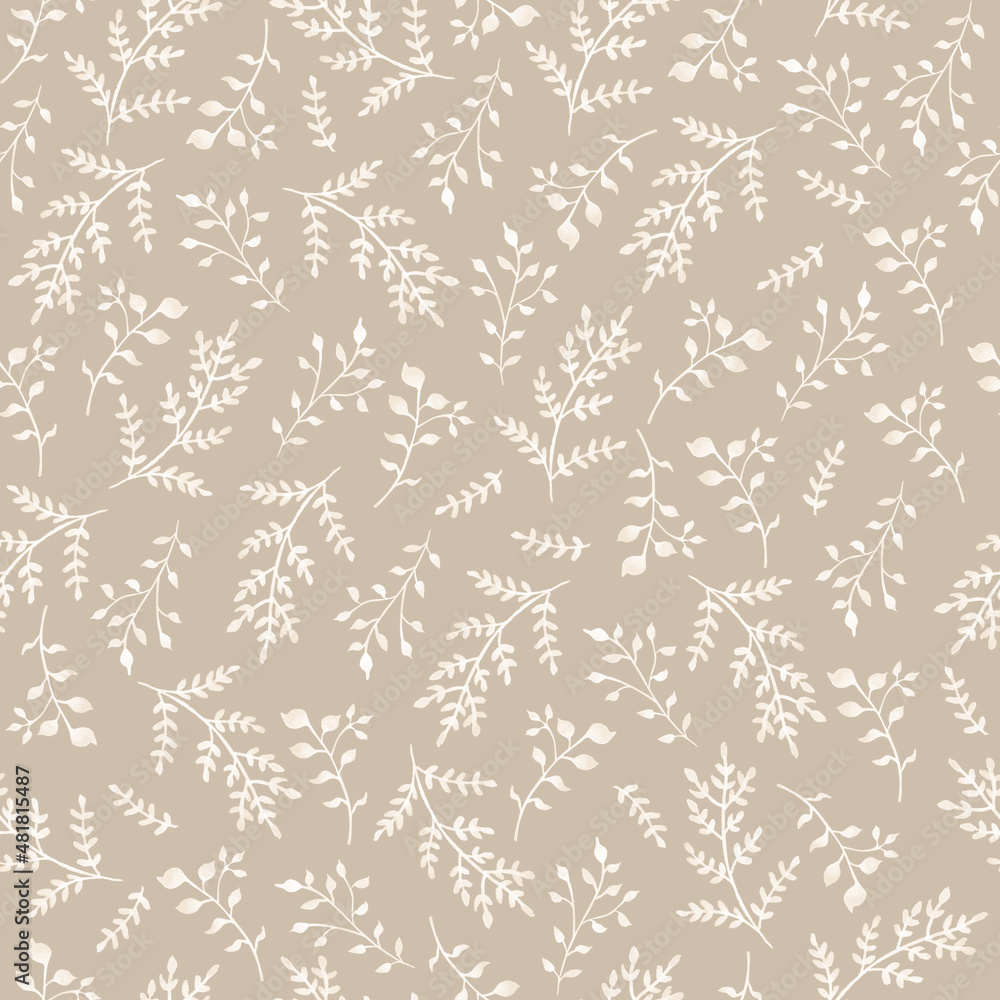 Neutral foliage seamless pattern baby Neutral foliage seamless pattern baby