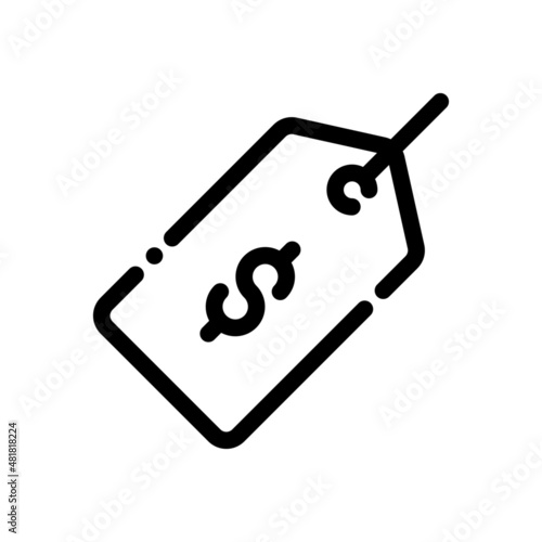 price tag money label product paper ecommerce icon