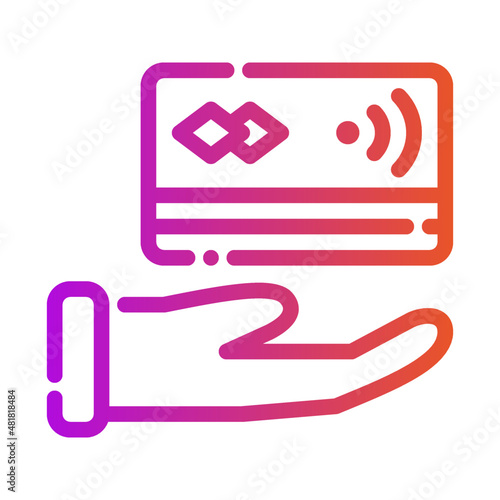 hand credit card pay payment ewallet wallet balance withdraw ecommerce icon