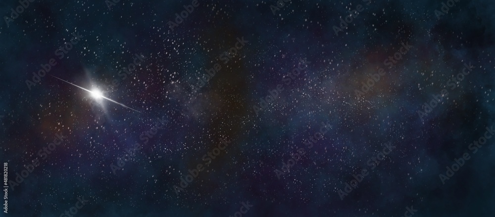 galaxy background with space for text