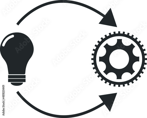 Modern Implementation Vector Line Icon