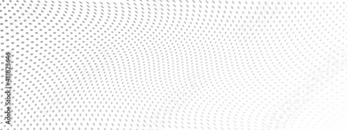 Dots long background. Polka dot design element. Optical effect. Vector illustration.