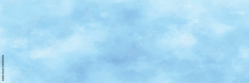 Background of abstract white color smoke isolated on blue color background. The wall of white fog.