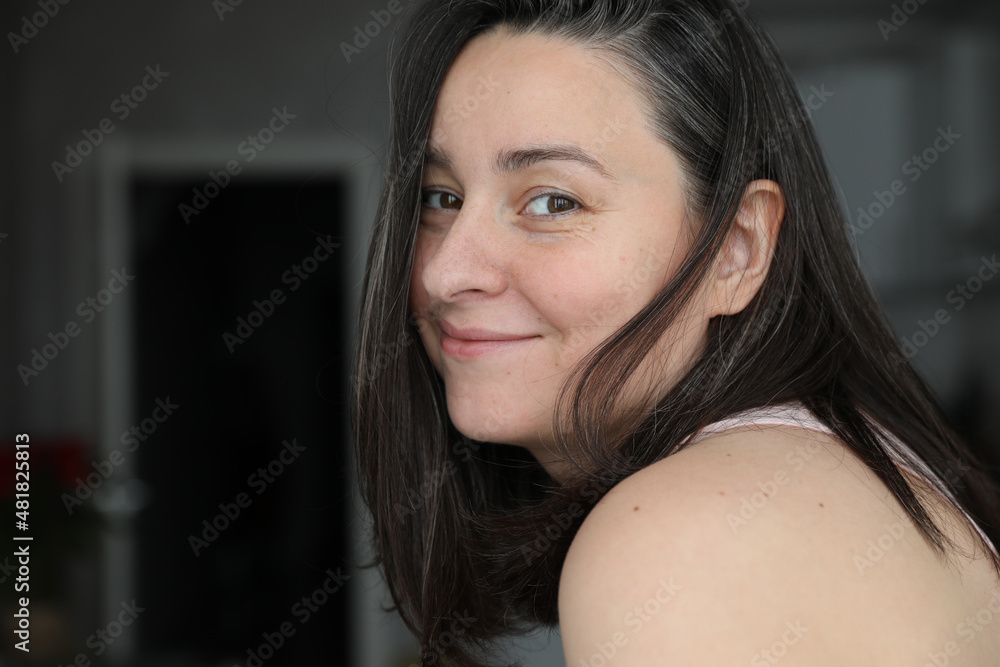 Portrait of a woman 40 years old Portrait of a woman 40 years old