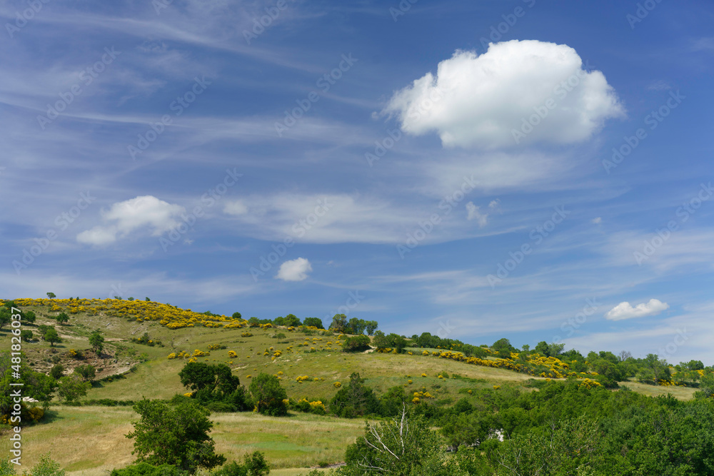 Landscape in Molise near Macchiagodena and Frosolone