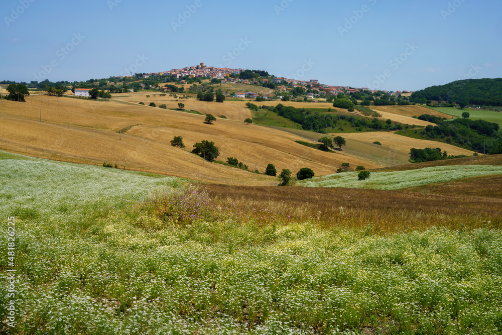 Landscape in Campobasso province, Molise, Italy