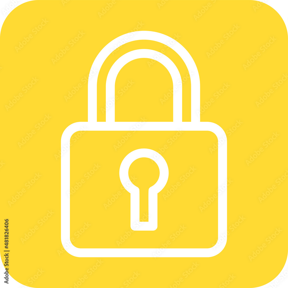 Padlock Vector Icon Design Illustration Padlock Vector Icon Design Illustration