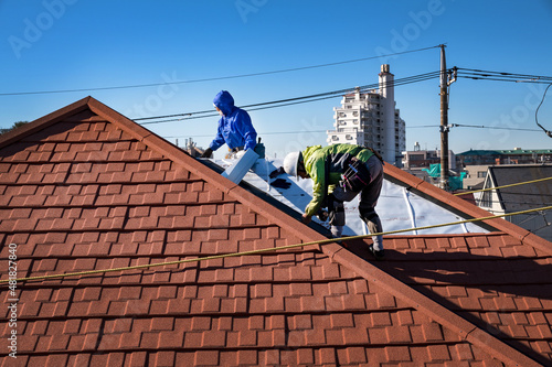 屋根の補修工事