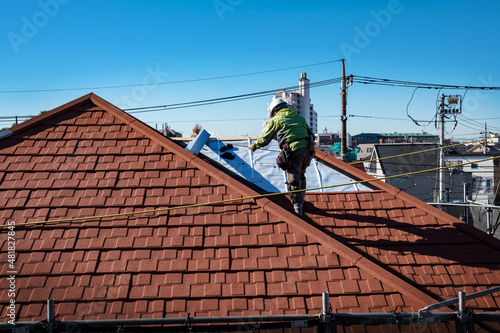 Wallpaper Mural 屋根の補修工事 Torontodigital.ca