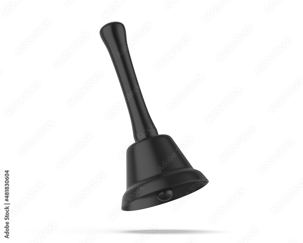 Blank Handheld Bell to Ring for Beer, Service Bell Gag Gift, Beer Lover Gift template, 3d render illustration. Blank Handheld Bell to Ring for Beer, Service Bell Gag Gift, Beer Lover Gift template, 3d render illustration.