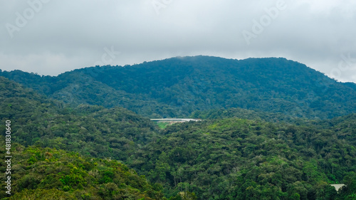 Beautiful tropical mountain view which is located in Brinchang  Pahang  Malaysia