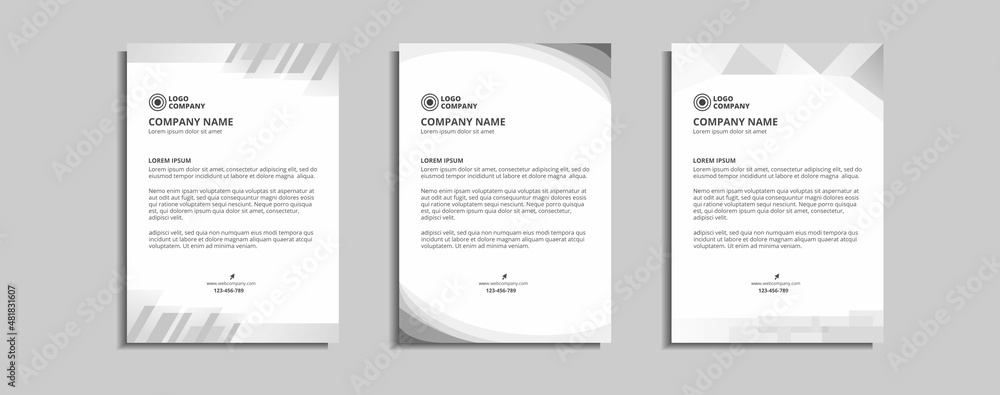modern corporate letterhead template design modern corporate letterhead template design