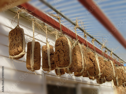 Meju (basis of several Korean condiments) photo