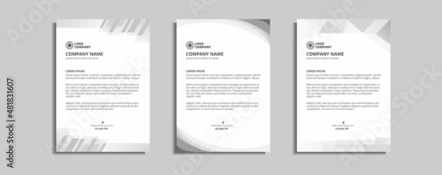 modern corporate letterhead template design