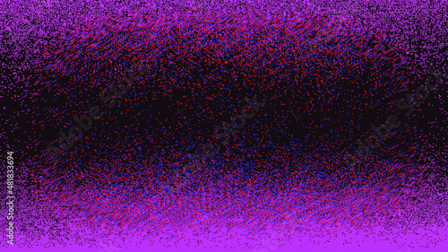 Glitch distorted textured background . Modern art design . Noise destroyed glitched poster . Trendy defect error background with gritty texture . Glitched artwork  .Broken effect .vector 