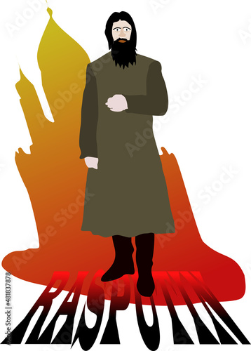 Full body Rasputin image illustration photo