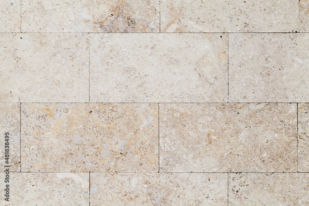 Naklejka premium Stone wall. Background photo texture, close up