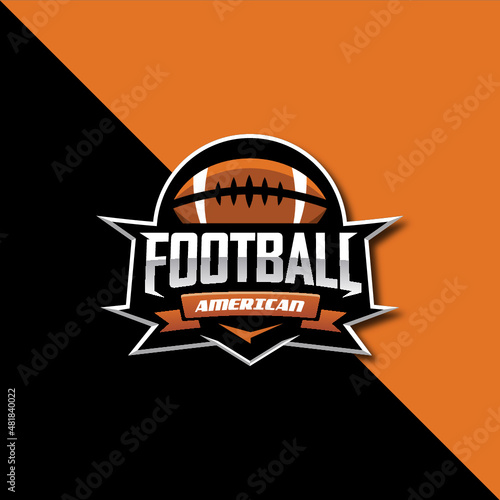 american football logo emblem