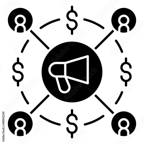 affiliate glyph icon