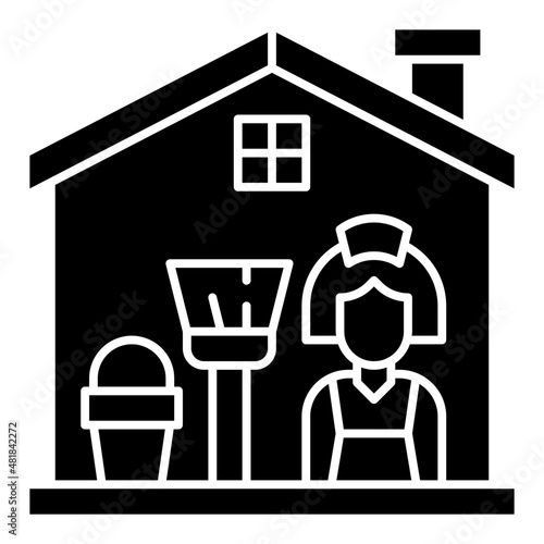 housekeeper glyph icon