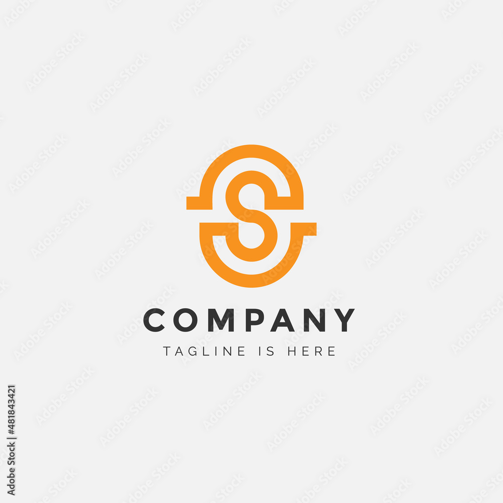 letter s logo, simple modern icon initial S. letter s logo, simple modern icon initial S.