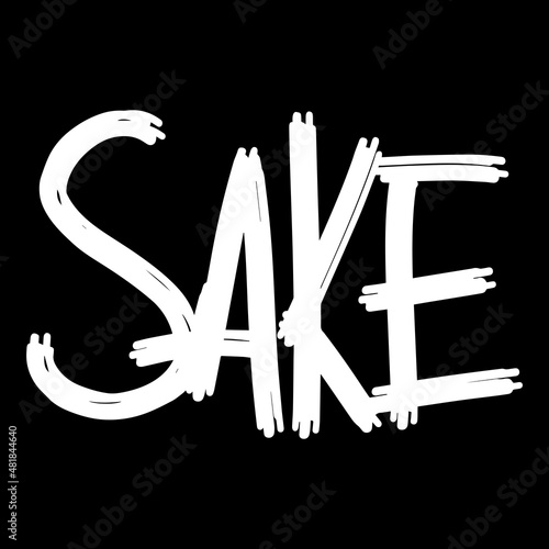 Handwritten fonts for alcohol bar menu words. Drink Names for your business. Bold chalky looking dynamic calligraphy work on the board. sake