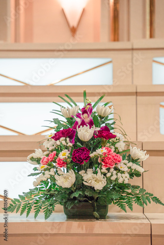 法事 祭壇に飾る仏花のイメージ素材