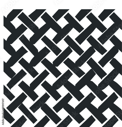 Weaving vector squar icon on white background 