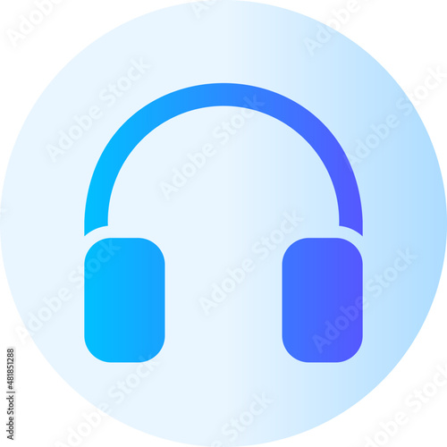 headphones gradient icon