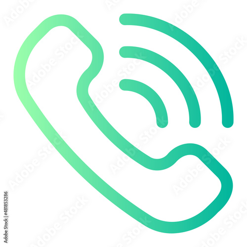 call center gradient icon