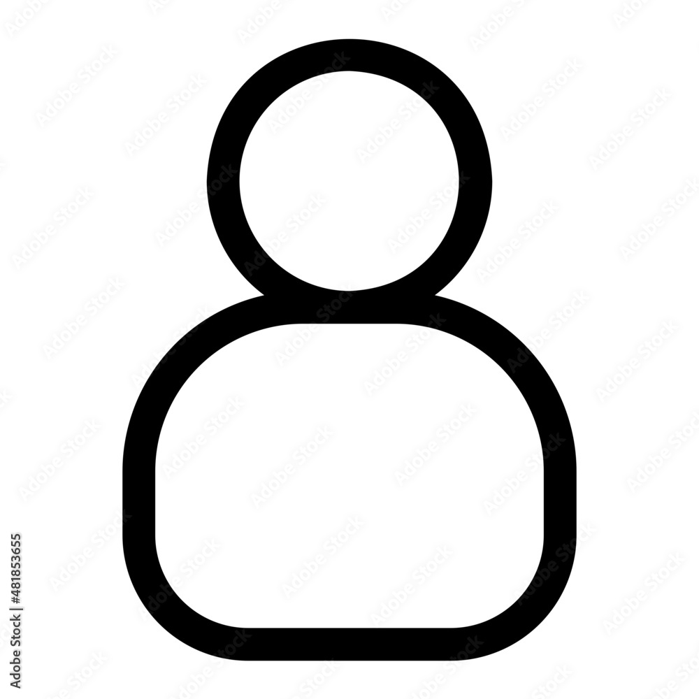 profile line icon profile line icon