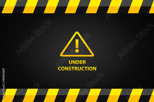 Under construction website. Vector wallpaper III.