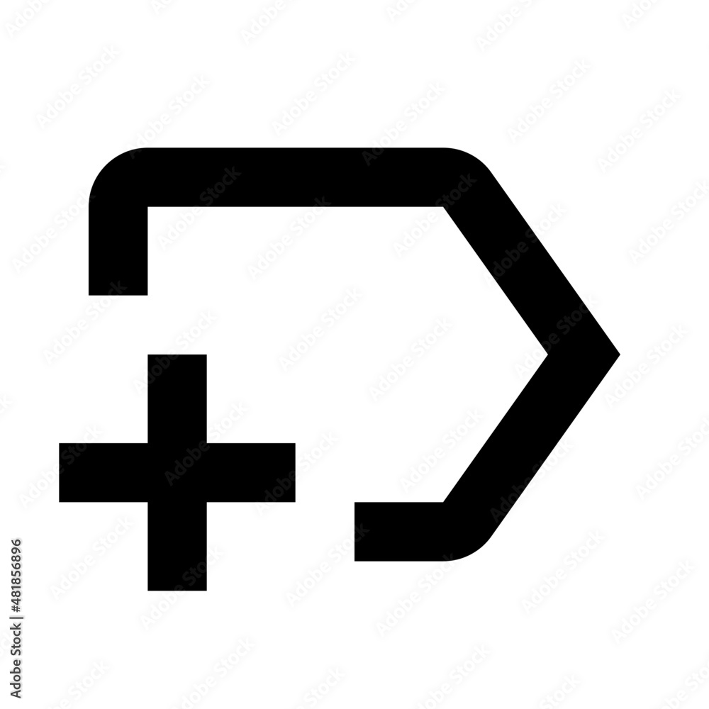 Obraz premium New Label Icon, Add Label Icon 