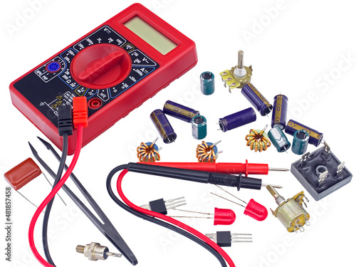 Electronic components and digital multimeter