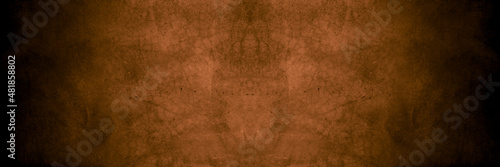 Old wall texture cement dark black brown  background abstract grey color design are light with white gradient background.
