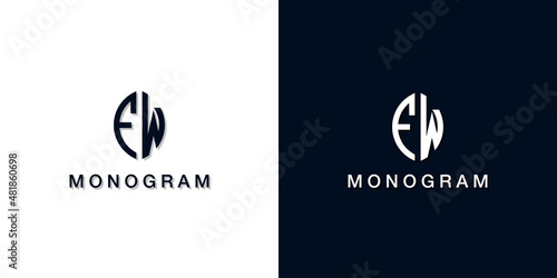 Leaf style initial letter FW monogram logo.