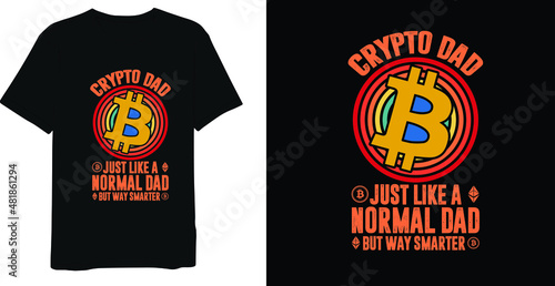 Vintage Bitcoin T-shirt Design