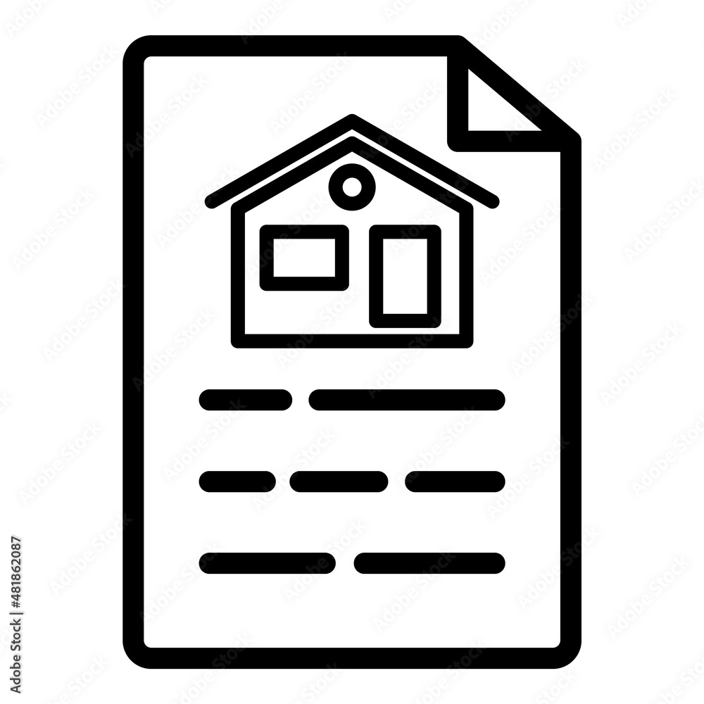 Document Flat Icon Isolated On White Background Document Flat Icon Isolated On White Background