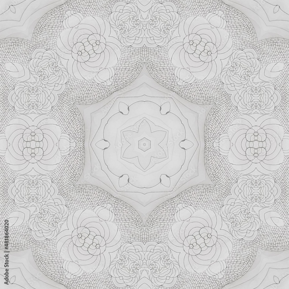 pattern on white