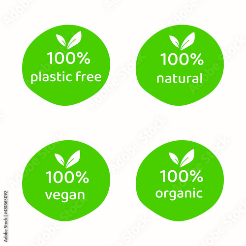 Best vector set bio, vegan, eco, organic logos and badges, labels, tags. Vector illustration design.