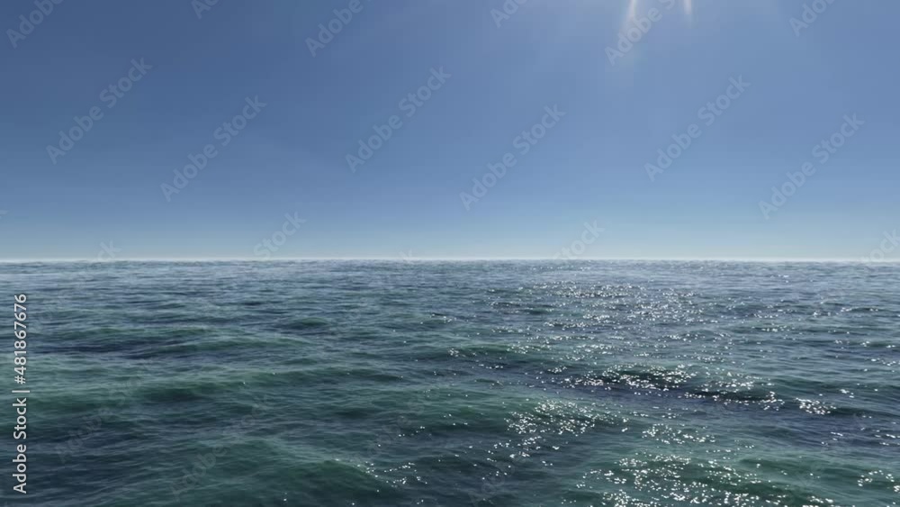 Sunny Ocean Background. Loop motion graphics. Waves. Sunny Ocean Background. Loop motion graphics. Waves.