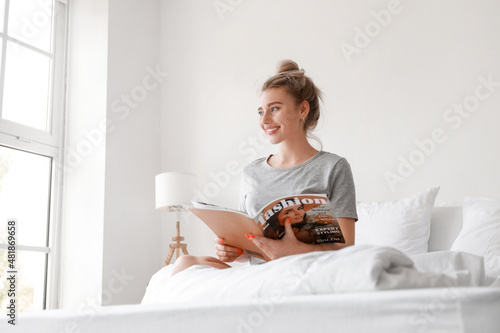 Morning of beautiful woman ...