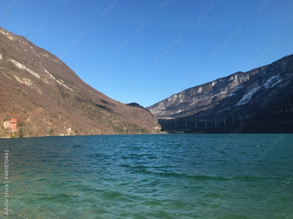 lake in the mountains vittorio veneto